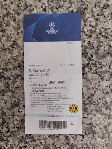 Used sammler ticket - ticket, uefa