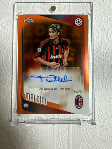 Topps chrome paolo maldini - paolo,